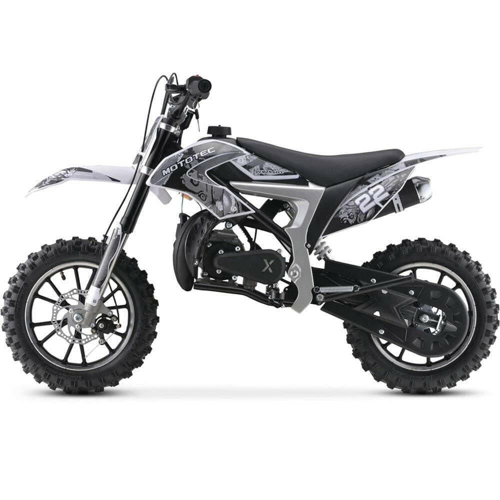 MotoTec 50cc Demon Kids Gas Dirt Bike Motorcycle - Kids Eye Candy