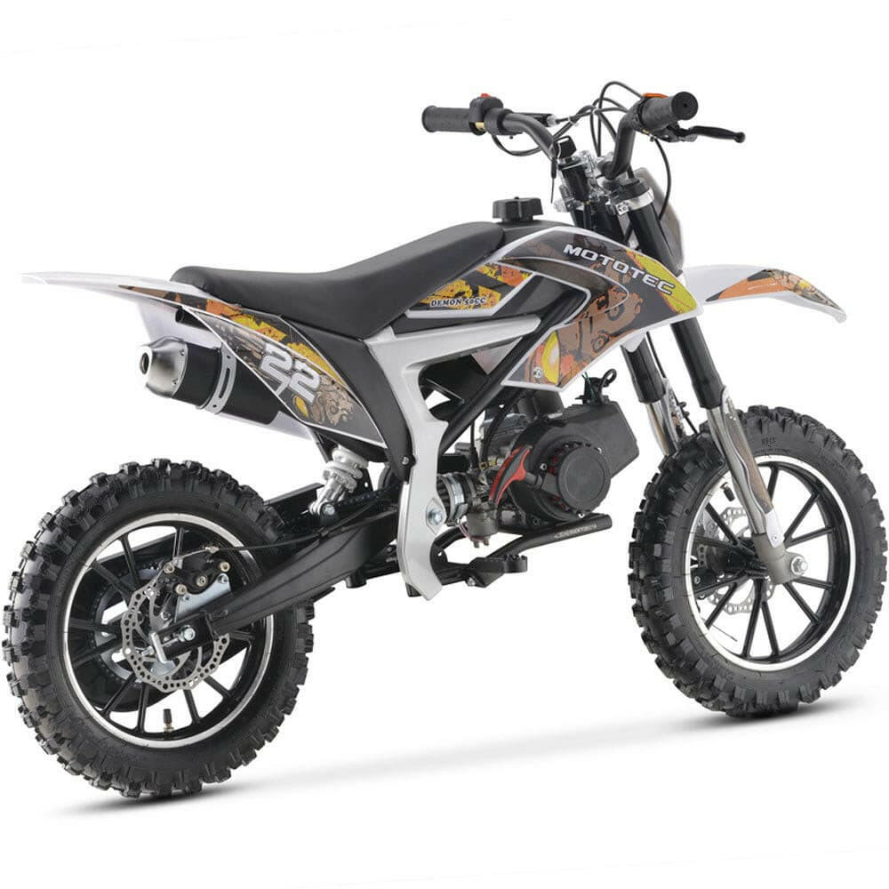 MotoTec 50cc Demon Kids Gas Dirt Bike Motorcycle - Kids Eye Candy 