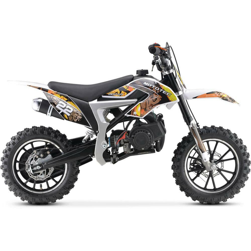 MotoTec 50cc Demon Kids Gas Dirt Bike Motorcycle - Kids Eye Candy
