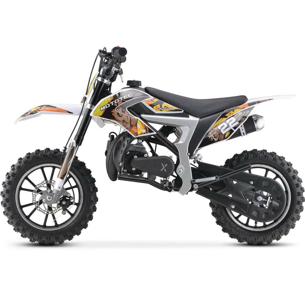 MotoTec 50cc Demon Kids Gas Dirt Bike Motorcycle - Kids Eye Candy