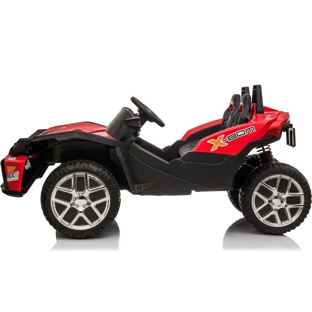Slingshot 12V Ride-On Car w/ Parental Remote, MP3, LED Lights - Kids Eye Candy