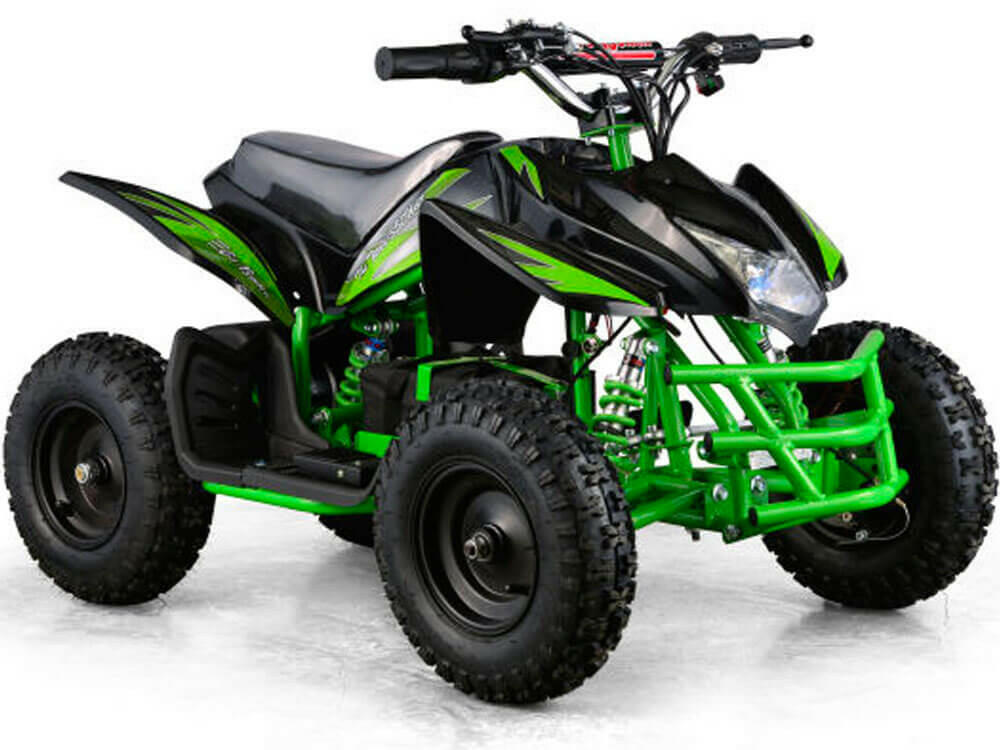Mototec 24v Mini Quad Titan v5 White w/ Parental Control Key - Kids Eye Candy