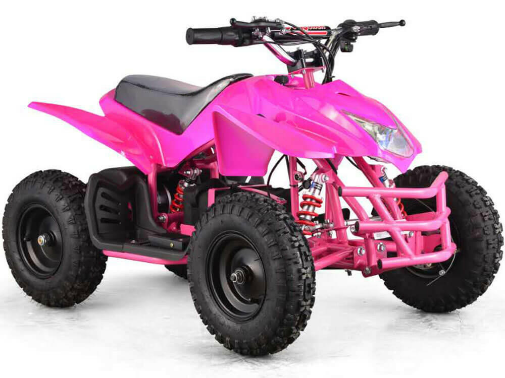 Mototec 24v Mini Quad Titan v5 White w/ Parental Control Key - Kids Eye Candy