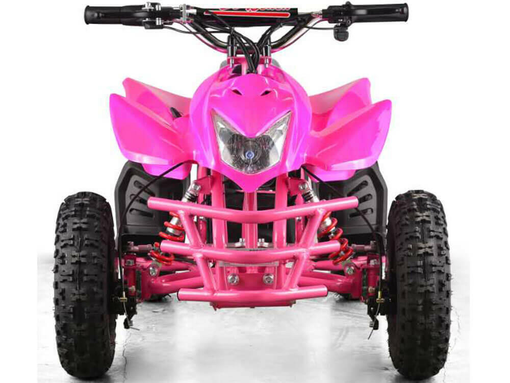 Mototec 24v Mini Quad Titan v5 White w/ Parental Control Key - Kids Eye Candy