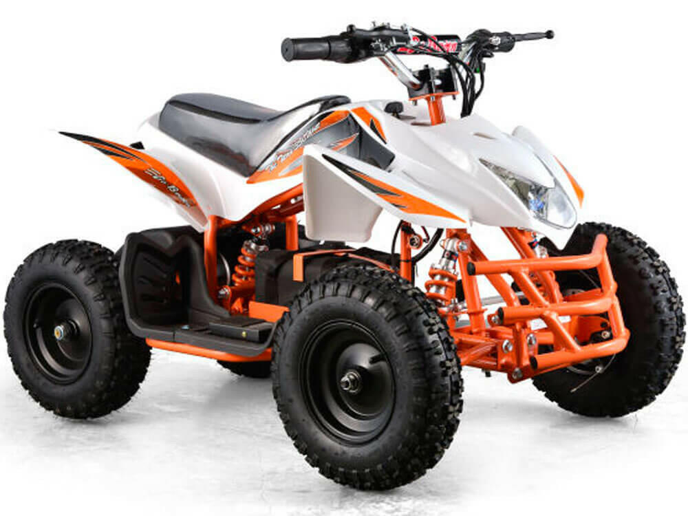 Mototec 24v Mini Quad Titan v5 White w/ Parental Control Key - Kids Eye Candy
