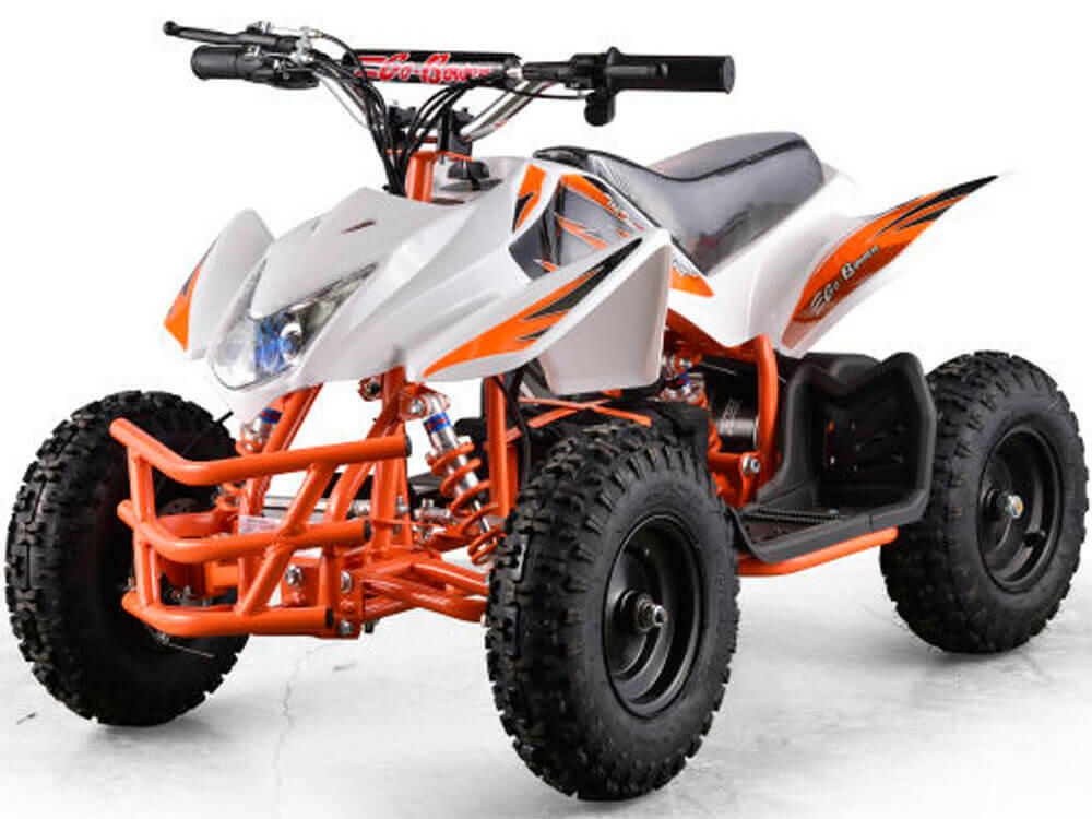 Mototec 24v Mini Quad Titan v5 White w/ Parental Control Key - Kids Eye Candy