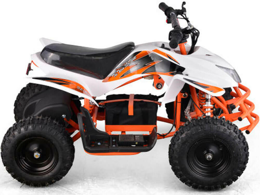 Mototec 24v Mini Quad Titan v5 White w/ Parental Control Key - Kids Eye Candy