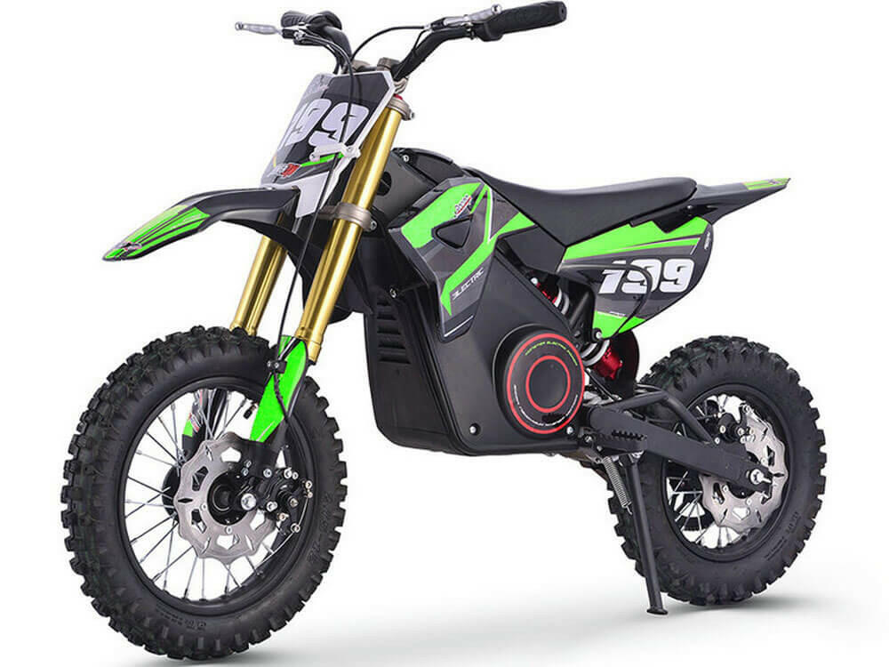 36V MotoTec Kids Electric Ride-On Dirt Bike 1000w | Lithium Green - Kids Eye Candy