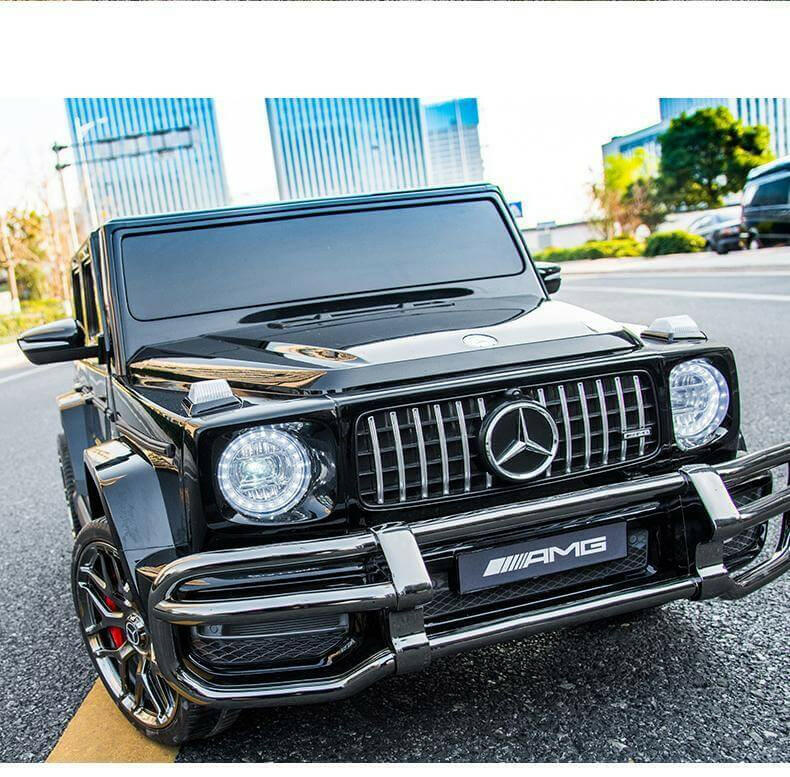 Mercedes G63 AMG 24V Kids Ride-On Two-Seater Remote Control, Bluetooth, LED Lights - Kids Eye Candy