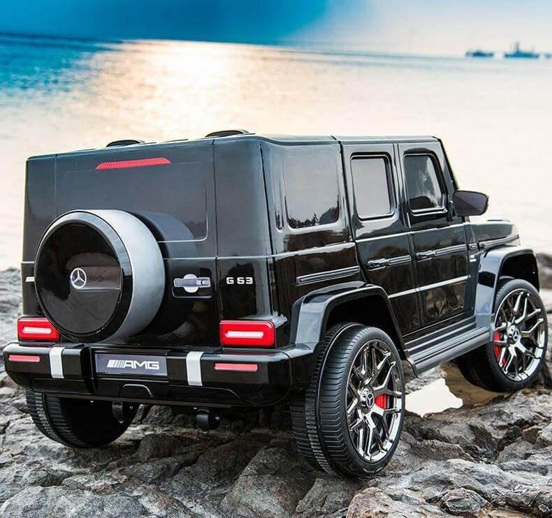 Mercedes G63 AMG 24V Kids Ride-On Two-Seater Remote Control, Bluetooth, LED Lights - Kids Eye Candy
