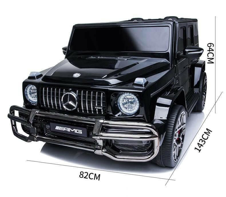 Mercedes G63 AMG 24V Kids Ride-On Two-Seater Remote Control, Bluetooth, LED Lights - Kids Eye Candy