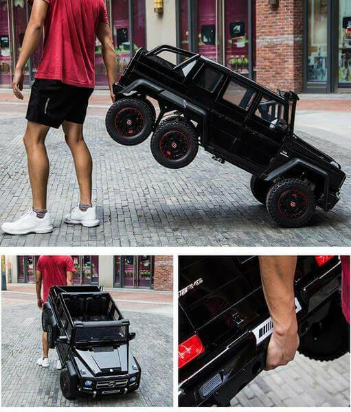24V Mercedes G63S AMG Ride-On Six Wheel Drive with Parent Remote MP3 LED Wheels - Kids Eye Candy