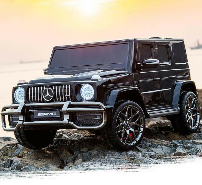 Mercedes G63 AMG 24V Kids Ride-On Two-Seater Remote Control, Bluetooth, LED Lights - Kids Eye Candy