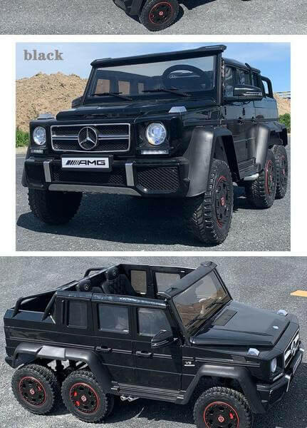 24V Mercedes G63S AMG Ride-On Six Wheel Drive with Parent Remote MP3 LED Wheels - Kids Eye Candy