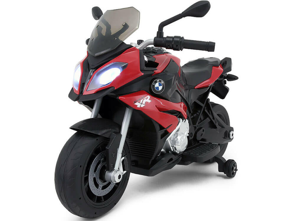 BMW Kids Ride-On 12V Motorcycle w/ MP3 LED Lights Training Wheels - Kids Eye Candy