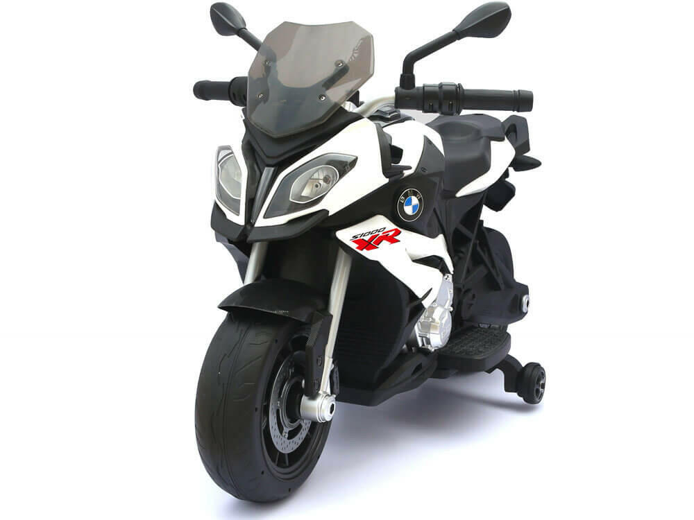 BMW Kids Ride-On 12V Motorcycle w/ MP3 LED Lights Training Wheels - Kids Eye Candy