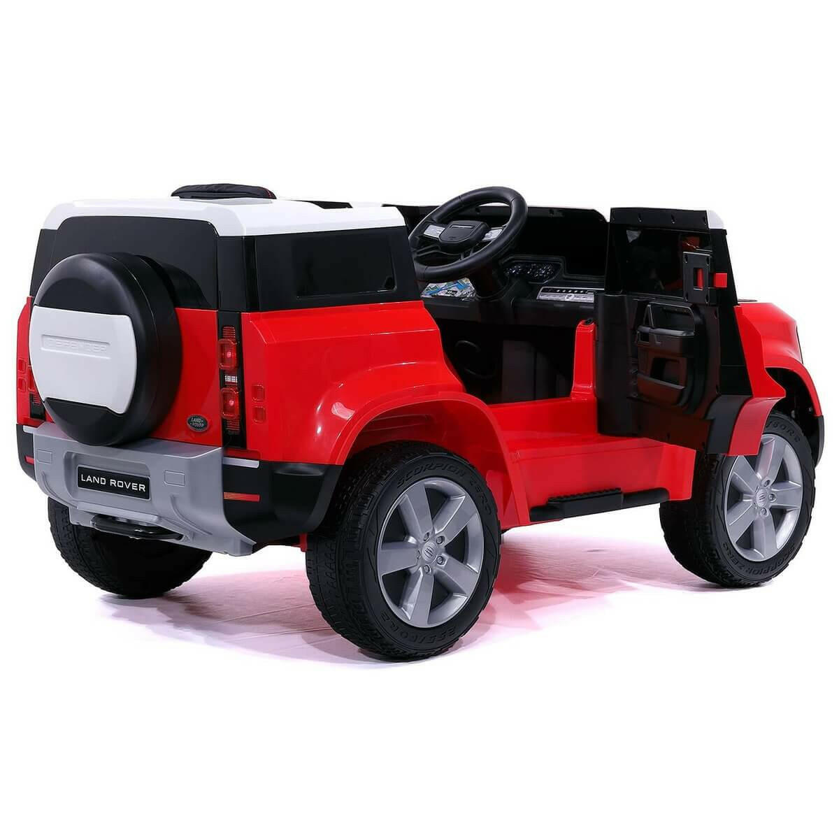 Land Rover Defender 12V Kids Ride-On Car Parental Remote MP3 LED - Kids Eye Candy