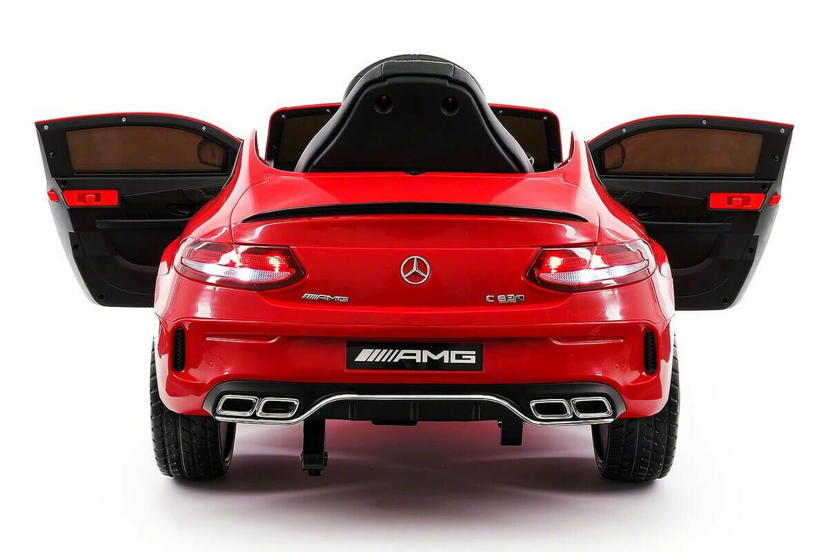 Mercedes Kids 12V C63S Ride-On Car w/ Parental Remote, MP3, Leather Seats, LED Lights - Kids Eye Candy
