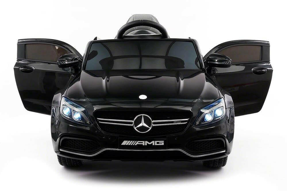 Mercedes Kids 12V C63S Ride-On Car w/ Parental Remote, MP3, Leather Seats, LED Lights - Kids Eye Candy