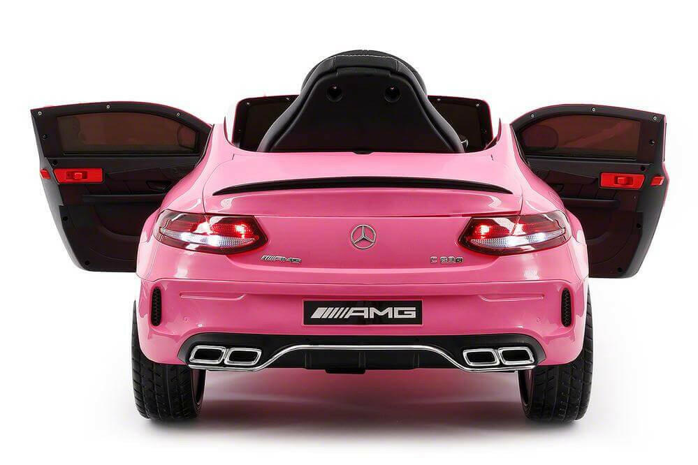 Mercedes Kids 12V C63S Ride-On Car w/ Parental Remote, MP3, Leather Seats, LED Lights - Kids Eye Candy