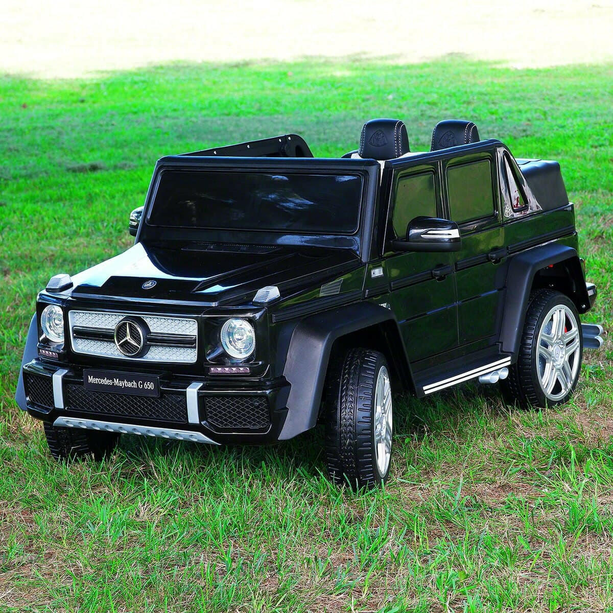 Mercedes Kids Maybach G650 12V Ride-On Car Parental Remote, MP3, Leather Seats, LED Lights - Kids Eye Candy