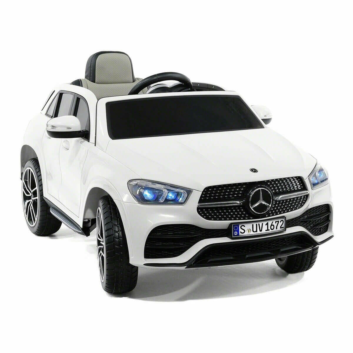 Mercedes Kids 12V GLE450 Ride-On Car Parental Remote, MP3, Leather Seats, LED Lights - Kids Eye Candy