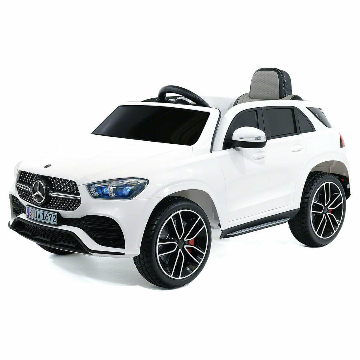 Mercedes Kids 12V GLE450 Ride-On Car Parental Remote, MP3, Leather Seats, LED Lights - Kids Eye Candy