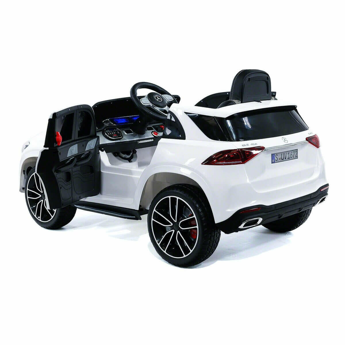 Mercedes Kids 12V GLE450 Ride-On Car Parental Remote, MP3, Leather Seats, LED Lights - Kids Eye Candy