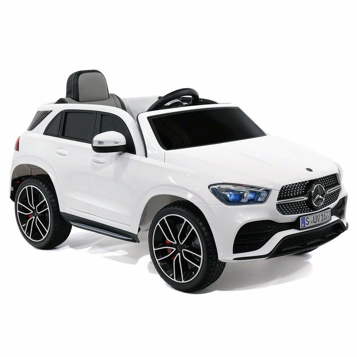 Mercedes Kids 12V GLE450 Ride-On Car Parental Remote, MP3, Leather Seats, LED Lights - Kids Eye Candy