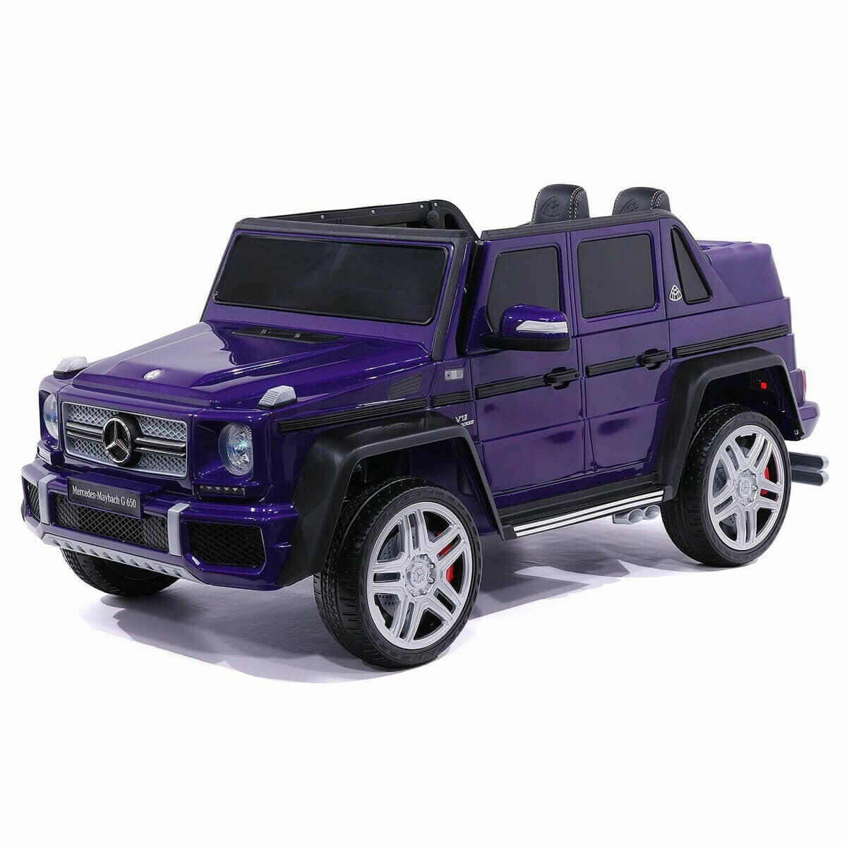 Mercedes Kids Maybach G650 12V Ride-On Car Parental Remote, MP3, Leather Seats, LED Lights - Kids Eye Candy