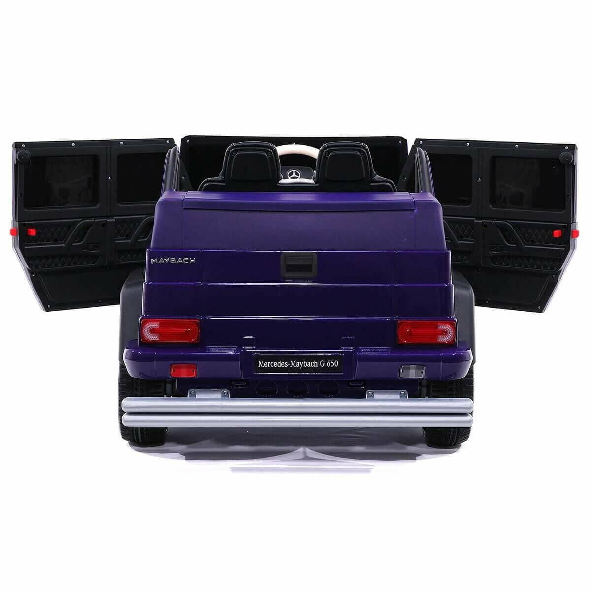 Mercedes Kids Maybach G650 12V Ride-On Car Parental Remote, MP3, Leather Seats, LED Lights - Kids Eye Candy