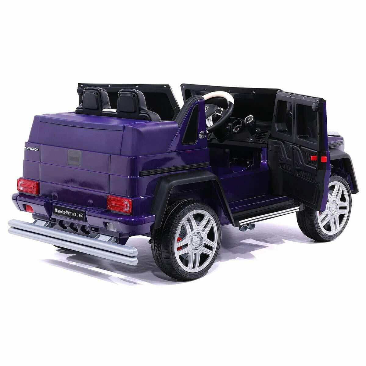 Mercedes Kids Maybach G650 12V Ride-On Car Parental Remote, MP3, Leather Seats, LED Lights - Kids Eye Candy