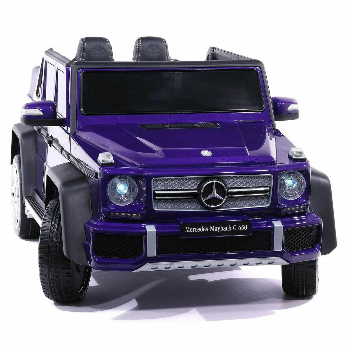 Mercedes Kids Maybach G650 12V Ride-On Car Parental Remote, MP3, Leather Seats, LED Lights - Kids Eye Candy