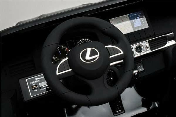 Licensed 24V Lexus LX Two-Seater Remote Control MP4 Bluetooth LED Lights - Kids Eye Candy