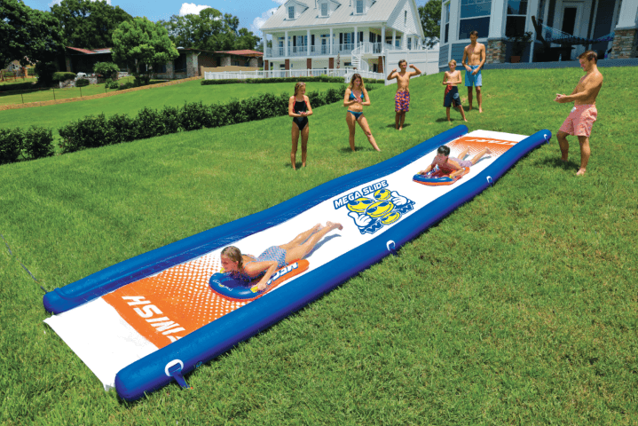 Mega Slide 25FT Giant Backyard Water Slide with Cushioned Sleds - Kids Eye Candy