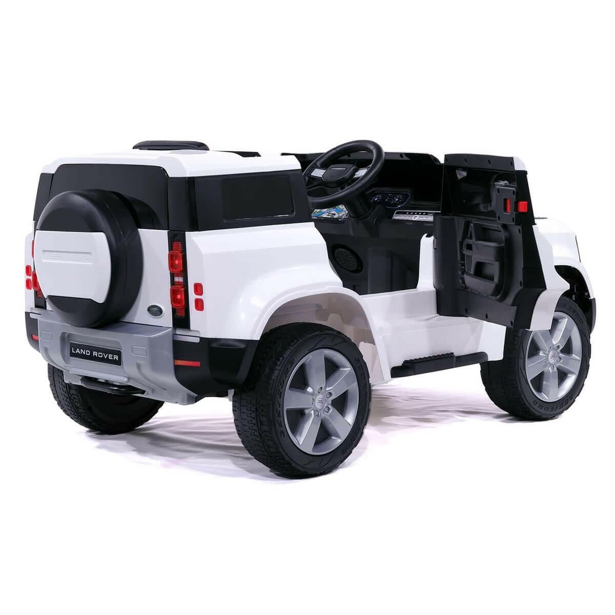 Land Rover Defender 12V Kids Ride-On Car Parental Remote MP3 LED - Kids Eye Candy