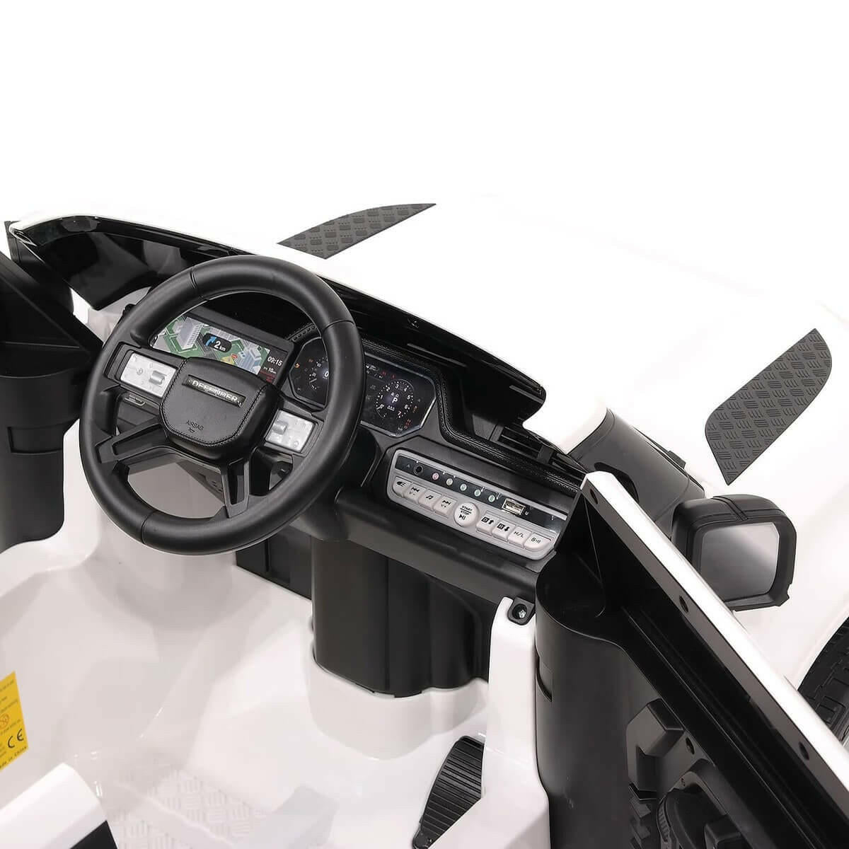 Land Rover Defender 12V Kids Ride-On Car Parental Remote MP3 LED - Kids Eye Candy