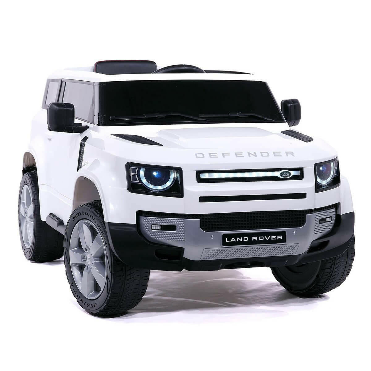 Land Rover Defender 12V Kids Ride-On Car Parental Remote MP3 LED - Kids Eye Candy