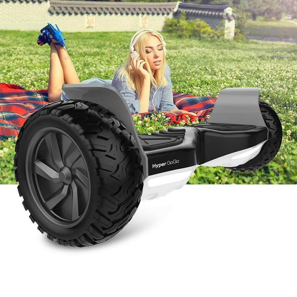 HyperGoGo 8.5" Electric Off Road Hoverboard with LED Lights Bluetooth Speaker MP3 - Kids Eye Candy