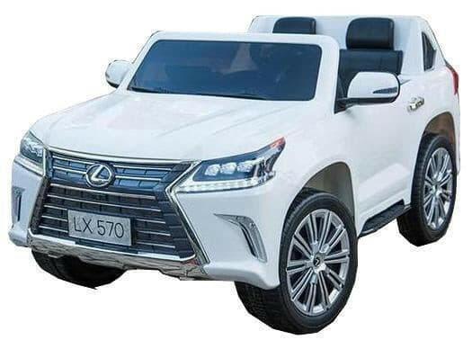 Licensed 24V Lexus LX Two-Seater Remote Control MP4 Bluetooth LED Lights - Kids Eye Candy
