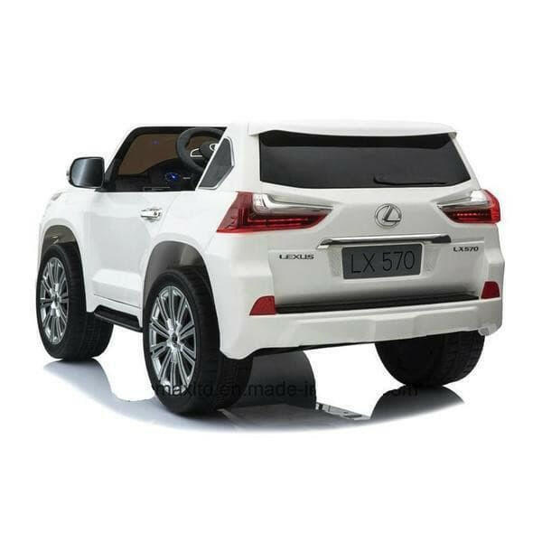 Licensed 24V Lexus LX Two-Seater Remote Control MP4 Bluetooth LED Lights - Kids Eye Candy