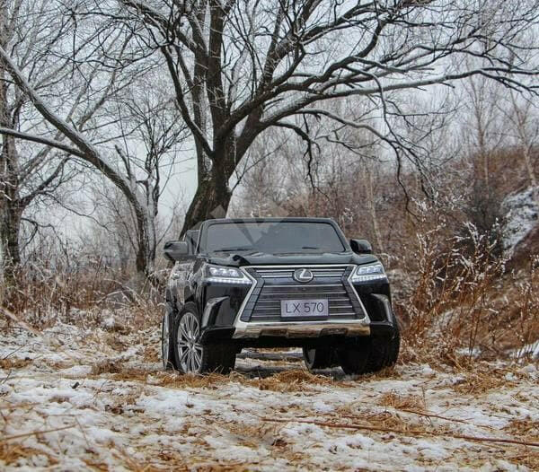 Licensed 24V Lexus LX Two-Seater Remote Control MP4 Bluetooth LED Lights - Kids Eye Candy