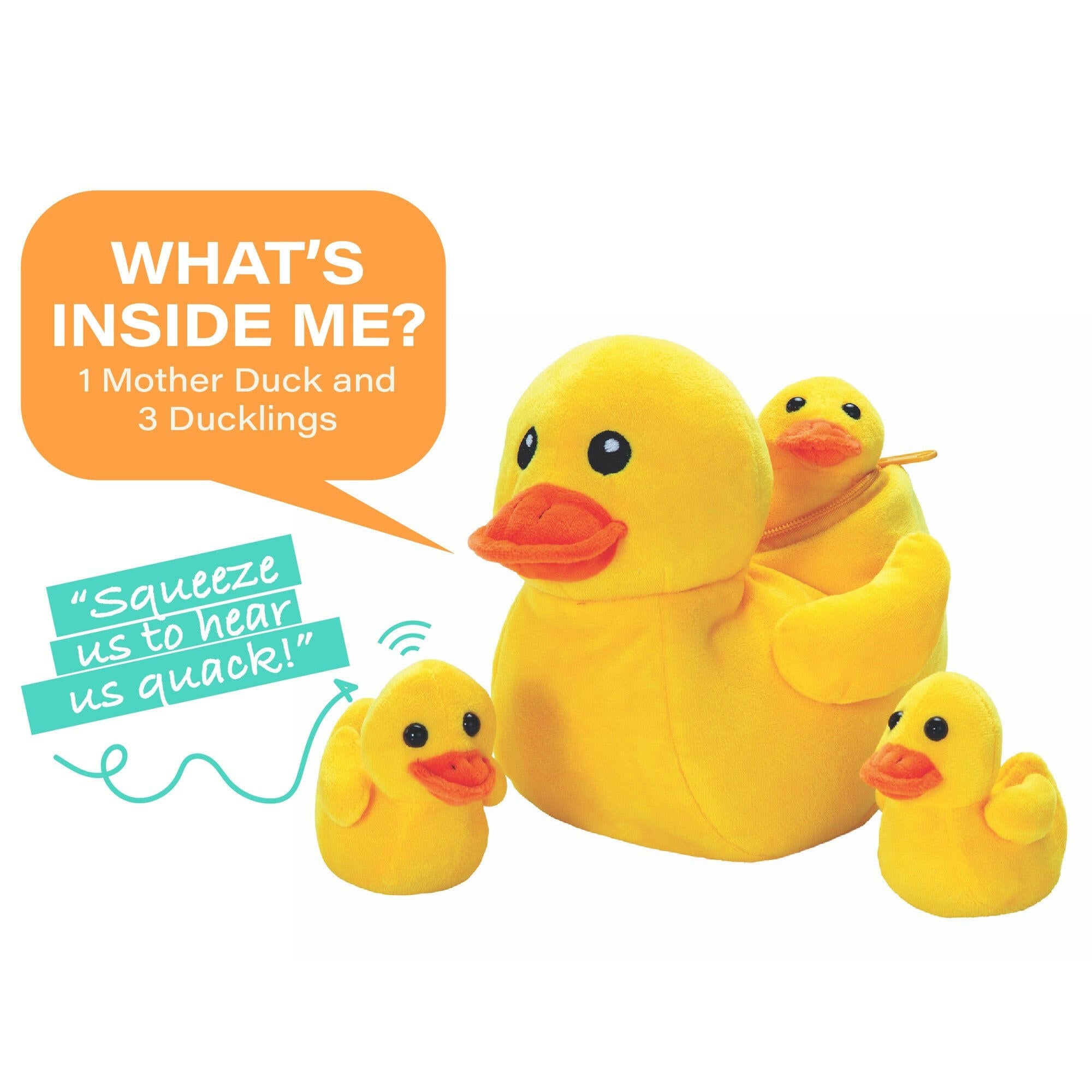 Plush Mother Duck and Baby Set.