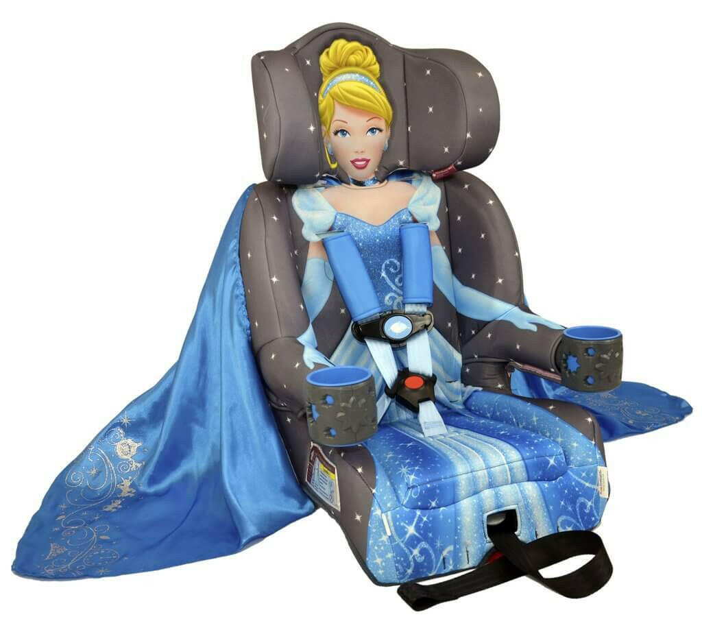 Kids Disney Cinderella Platinum Combination Harness Booster Car Seat With Cape - Kids Eye Candy