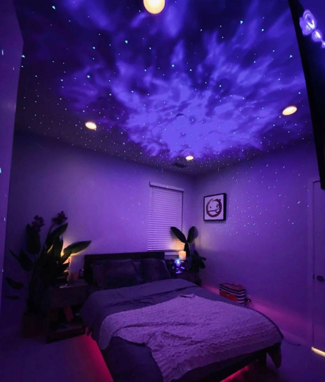 Galaxy Starlight Projector Bluetooth Audio Night Light For Bedroom LED 360 Remote Control - Kids Eye Candy