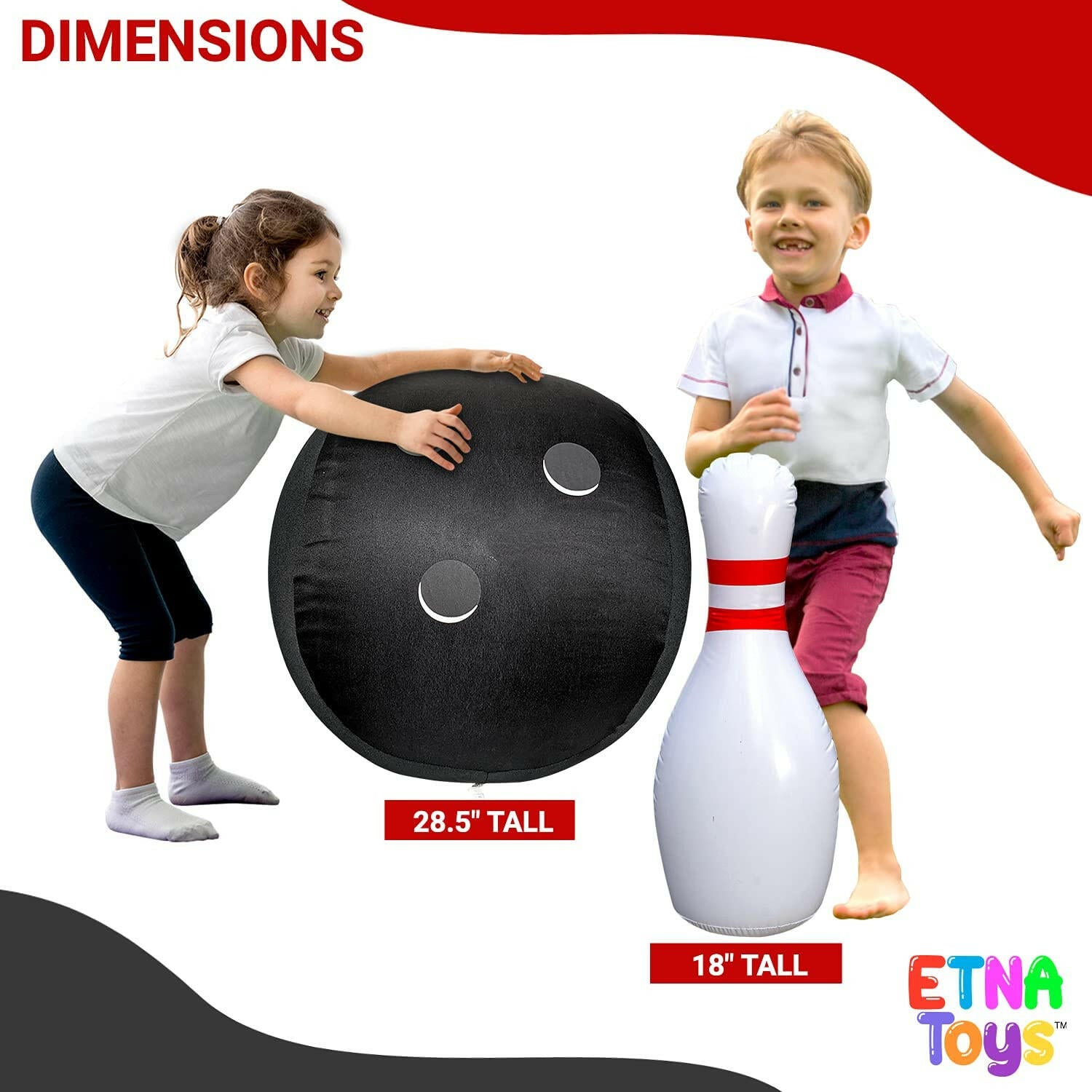 Bowling Game Inflatable With Pump.
