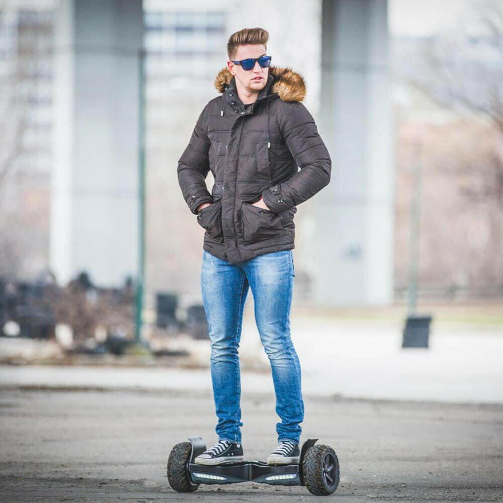 HyperGoGo 8.5" Electric Off Road Hoverboard with LED Lights Bluetooth Speaker MP3 - Kids Eye Candy