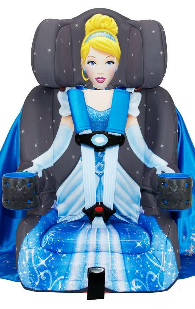 Kids Disney Cinderella Platinum Combination Harness Booster Car Seat With Cape - Kids Eye Candy