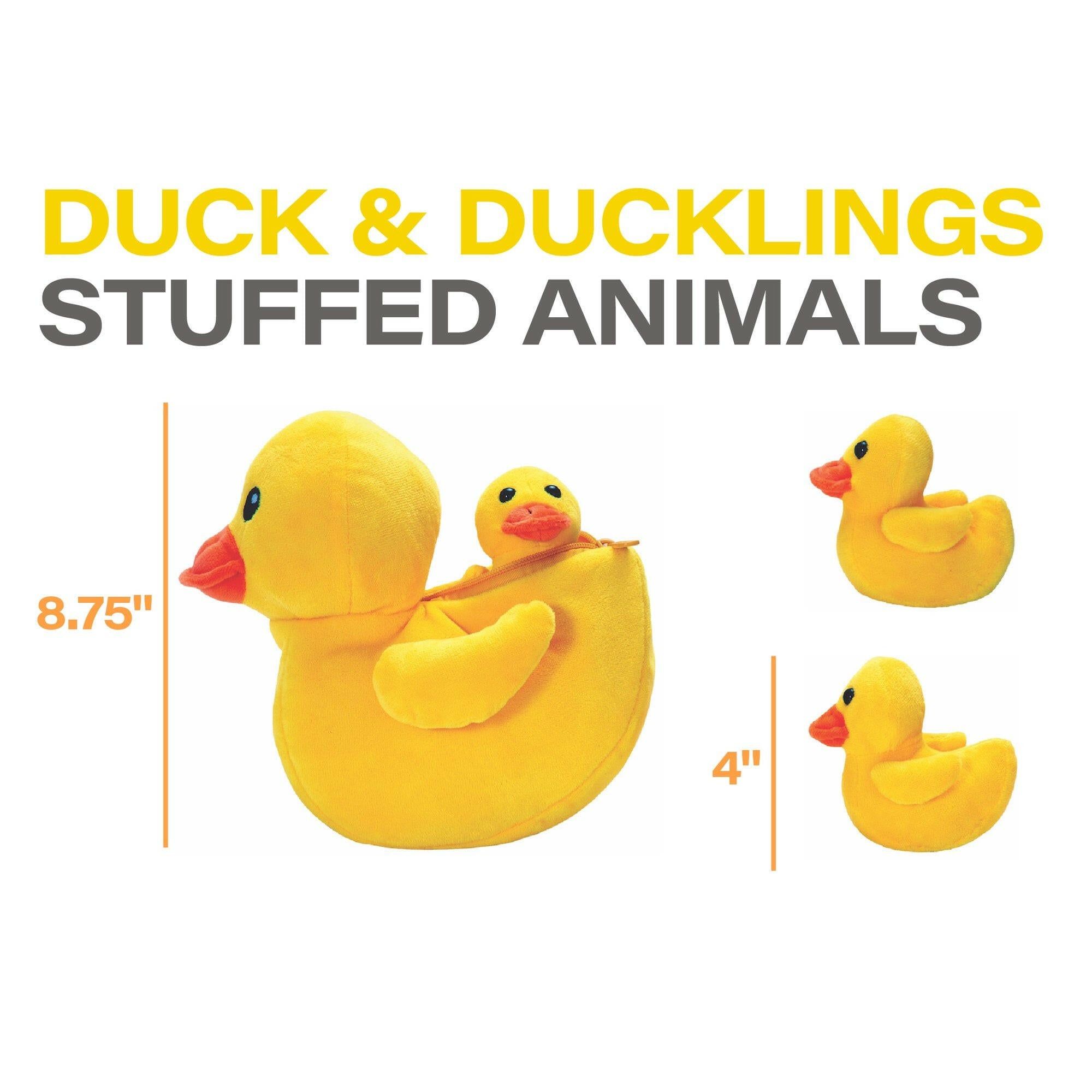 Plush Mother Duck and Baby Set.