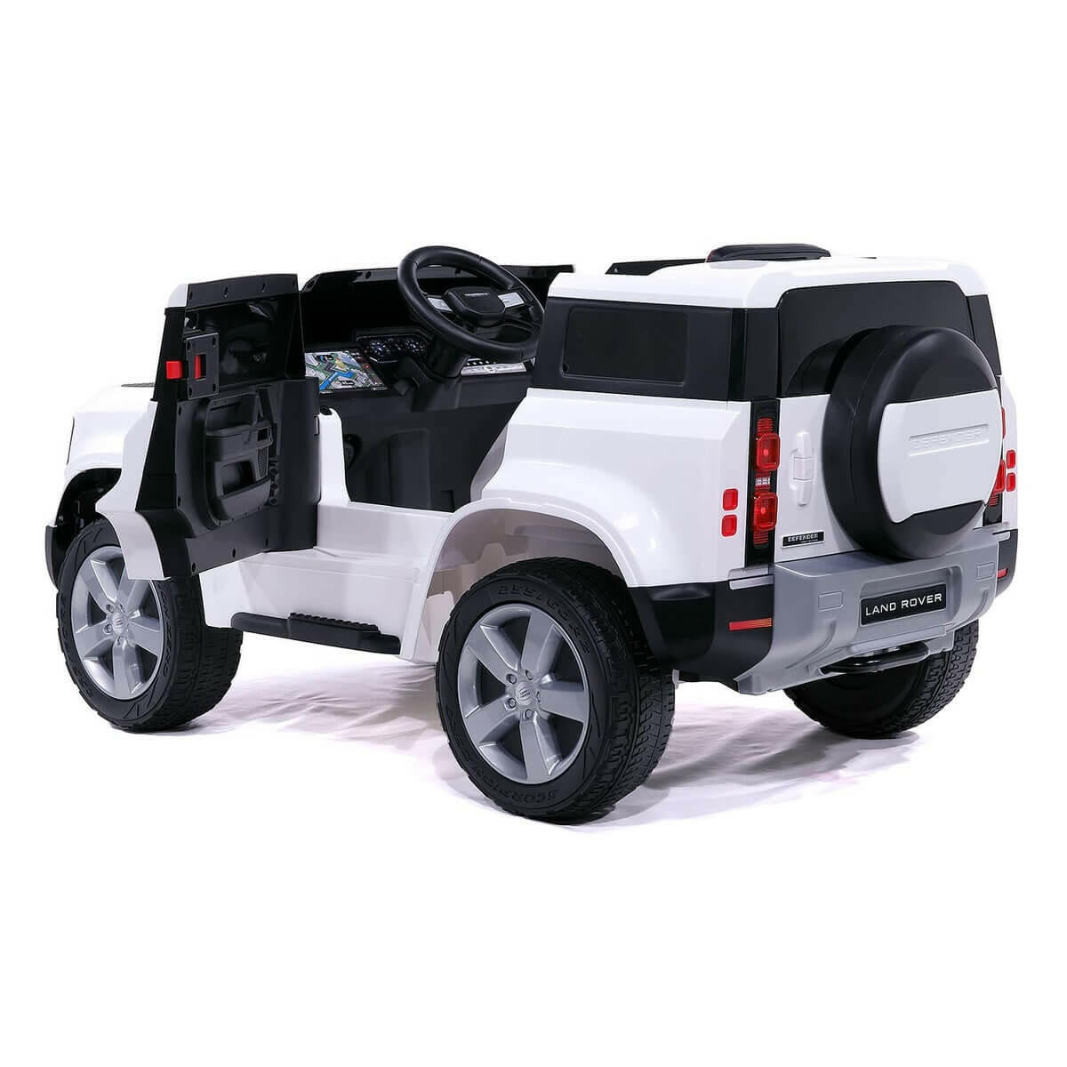 Land Rover Defender 12V Kids Ride-On Car Parental Remote MP3 LED - Kids Eye Candy